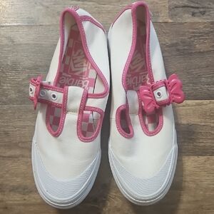 Vans Barbie White and Pink Shoes